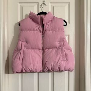 ARULA Pink Puffer Vest